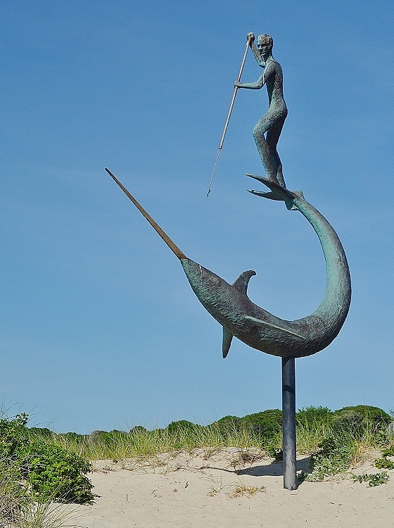 harpoon statue